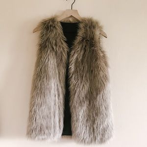 Faux fur vest